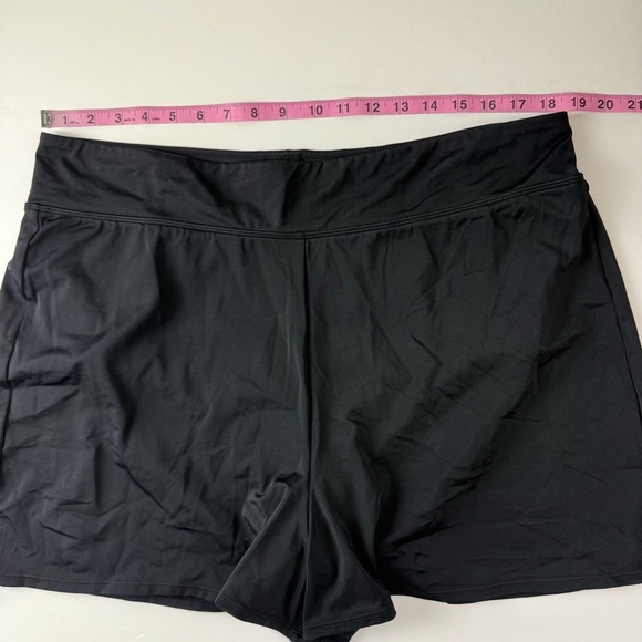 Swim Solutions Boyshorts Womens 18W Black Thigh Minimizer Swim Bottom New NWT - Picture 7 of 11